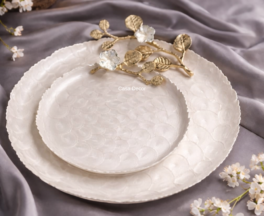 Mother of Pearl Polish Meena Coating Plate Set