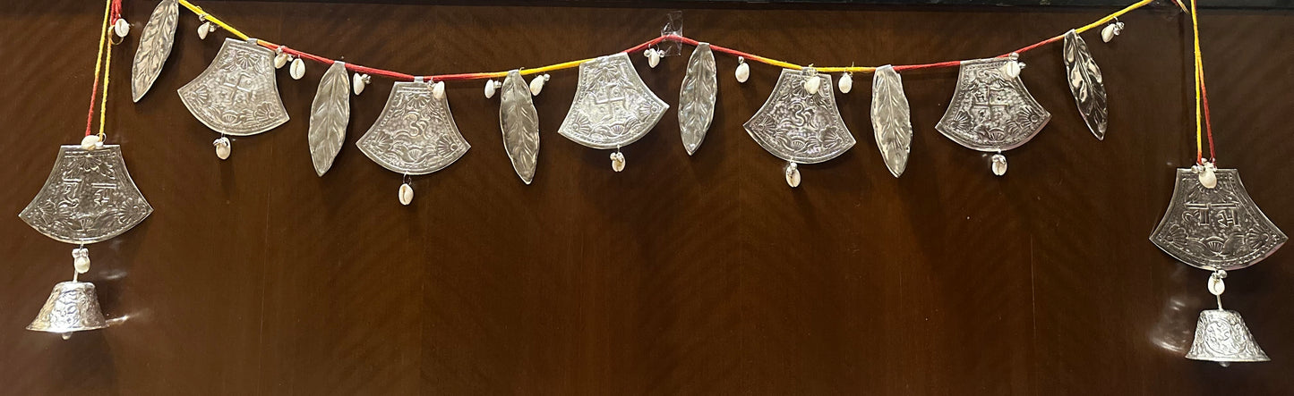 Leaf & Swastik Silver Polish Bandhanwar