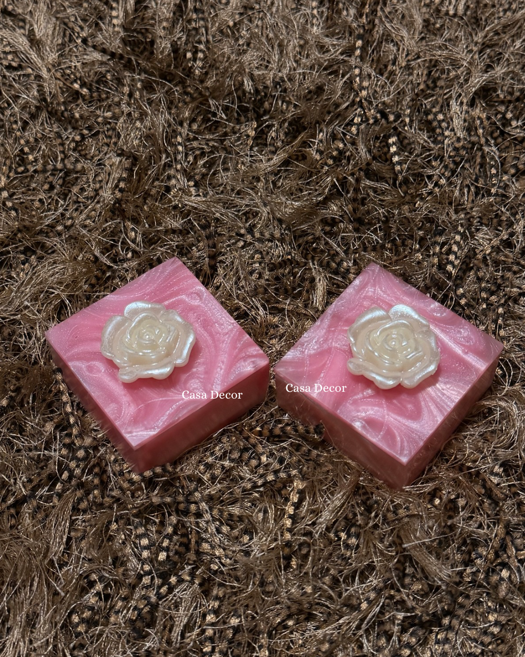 Pink Resin Coin Boxes