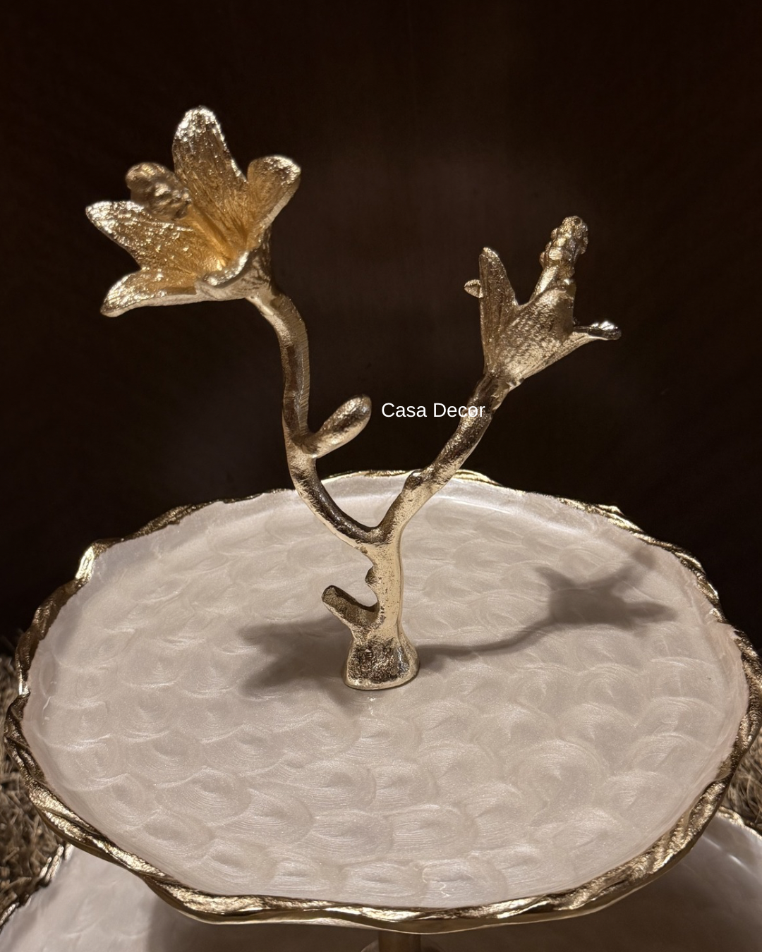 Pearl Polish Dessert Stand with Food Safe Meena Coating