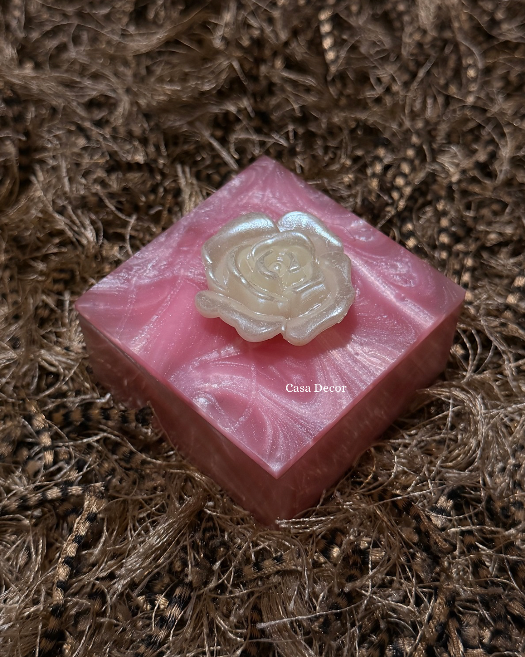 Pink Resin Coin Boxes