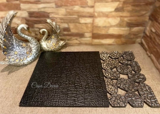 Black Mosaic Mat