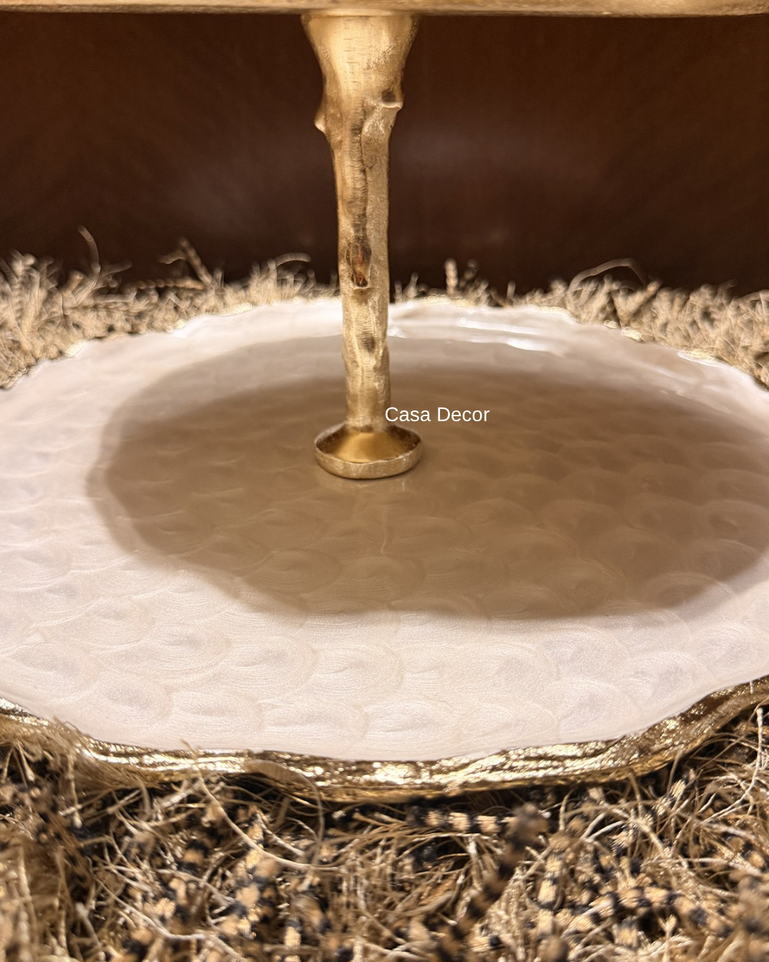 Pearl Polish Dessert Stand with Food Safe Meena Coating
