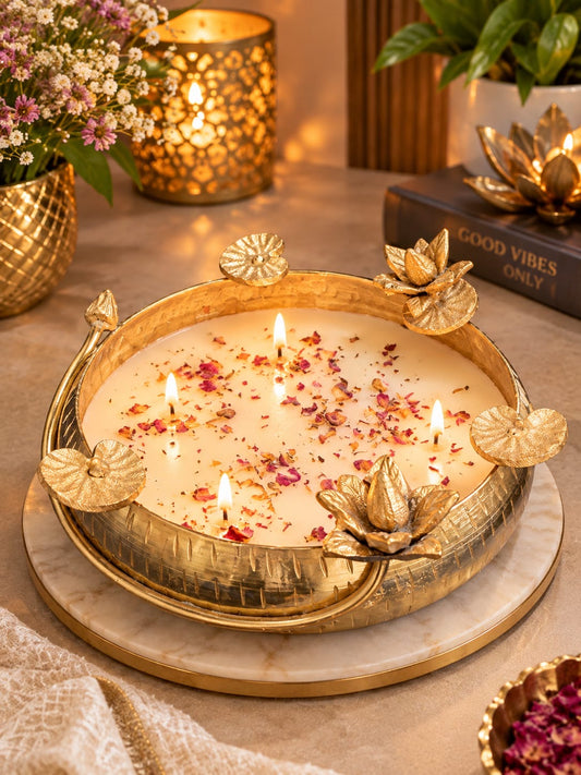 Lotus Candle Urli