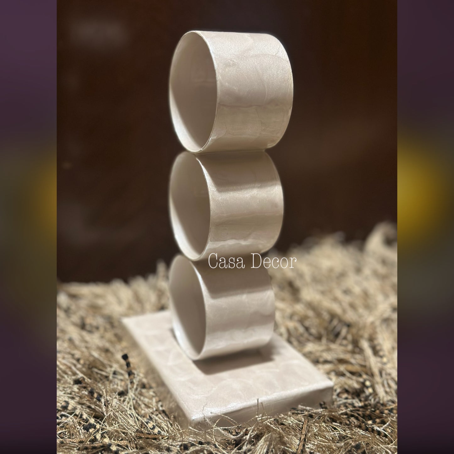 Mother of Pearl Polish Towel Holder