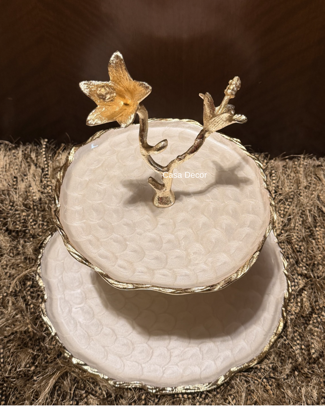 Pearl Polish Dessert Stand with Food Safe Meena Coating