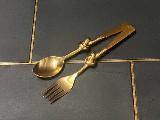 Knotted Cutlery Set of 12 ( 6 spoons & 6 forks)
