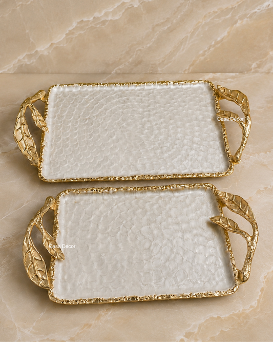 Pearl Polish Tray Set of 2