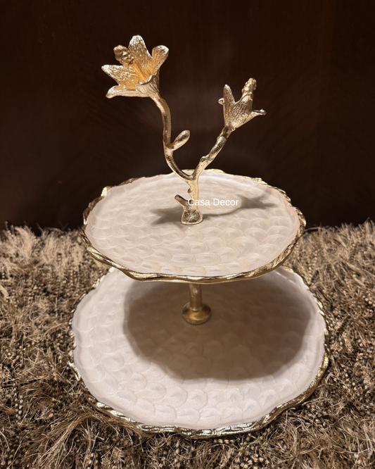 Pearl Polish Dessert Stand with Food Safe Meena Coating