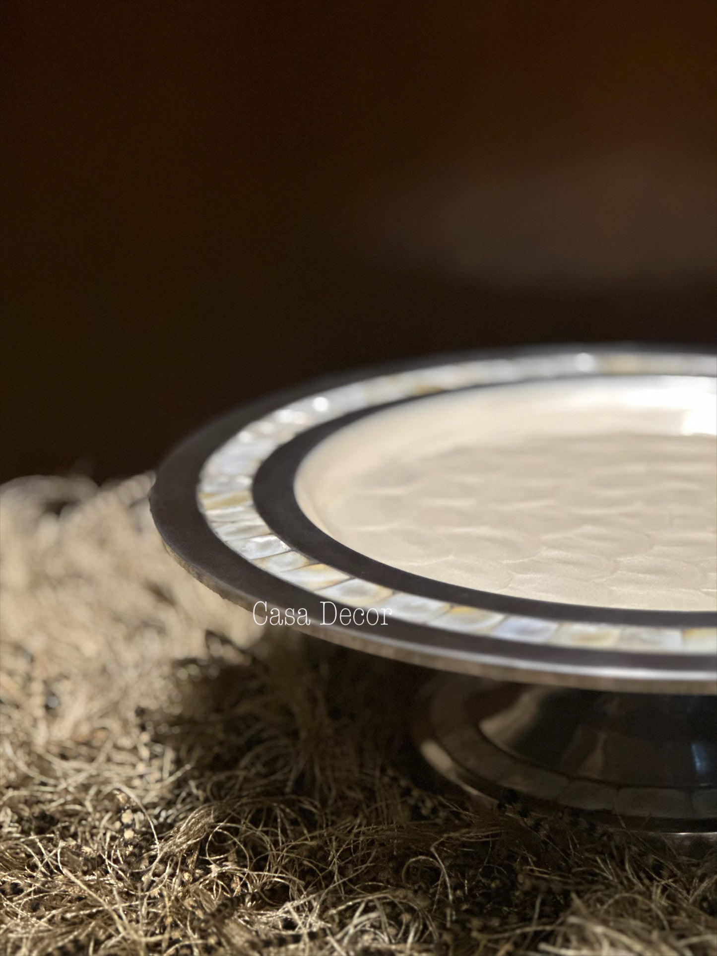 Mother of Pearl Cake Stand