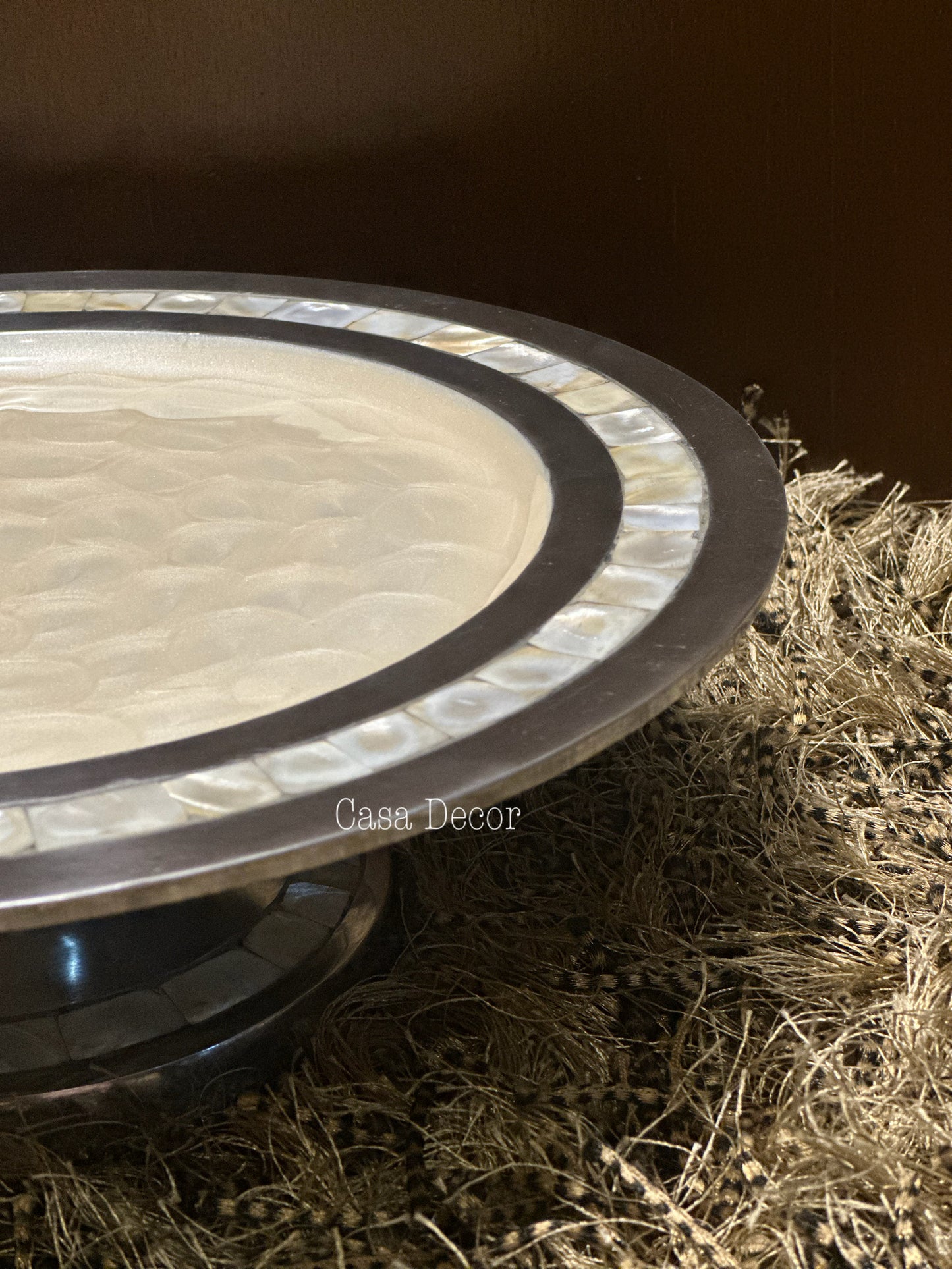 Mother of Pearl Cake Stand