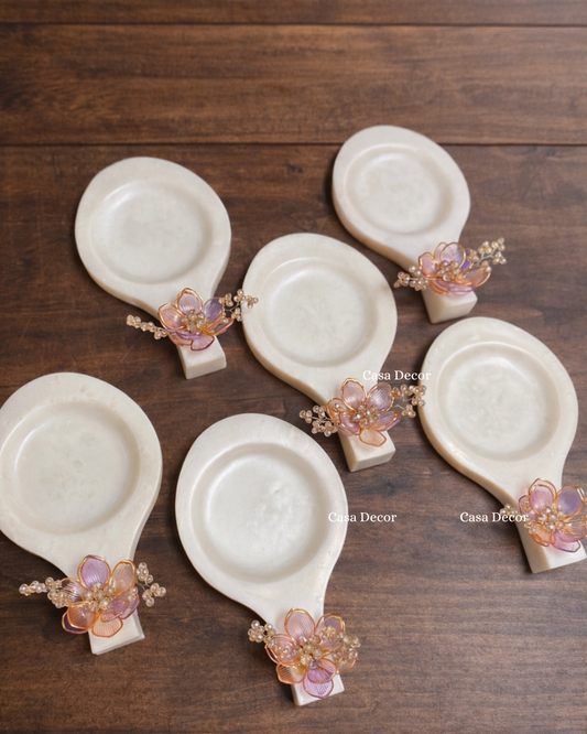 Embellished Resin Spoon Rests Set of 6