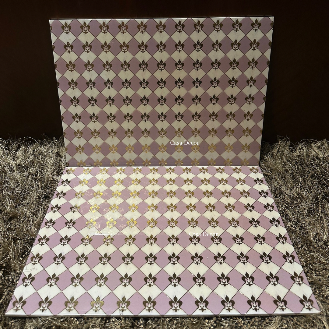 Digital Print Mats: Pink Checkboard