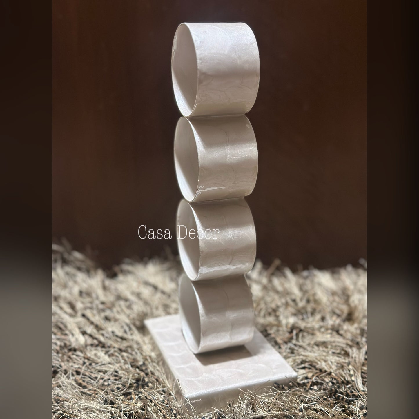 Mother of Pearl Coated Towel Holder