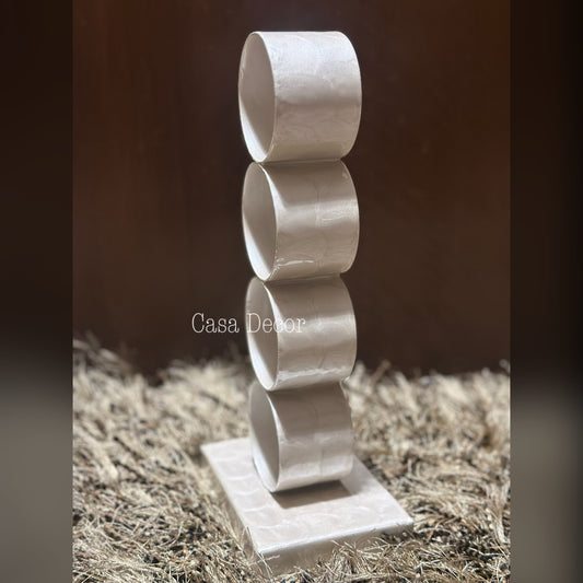 Mother of Pearl Coated Towel Holder