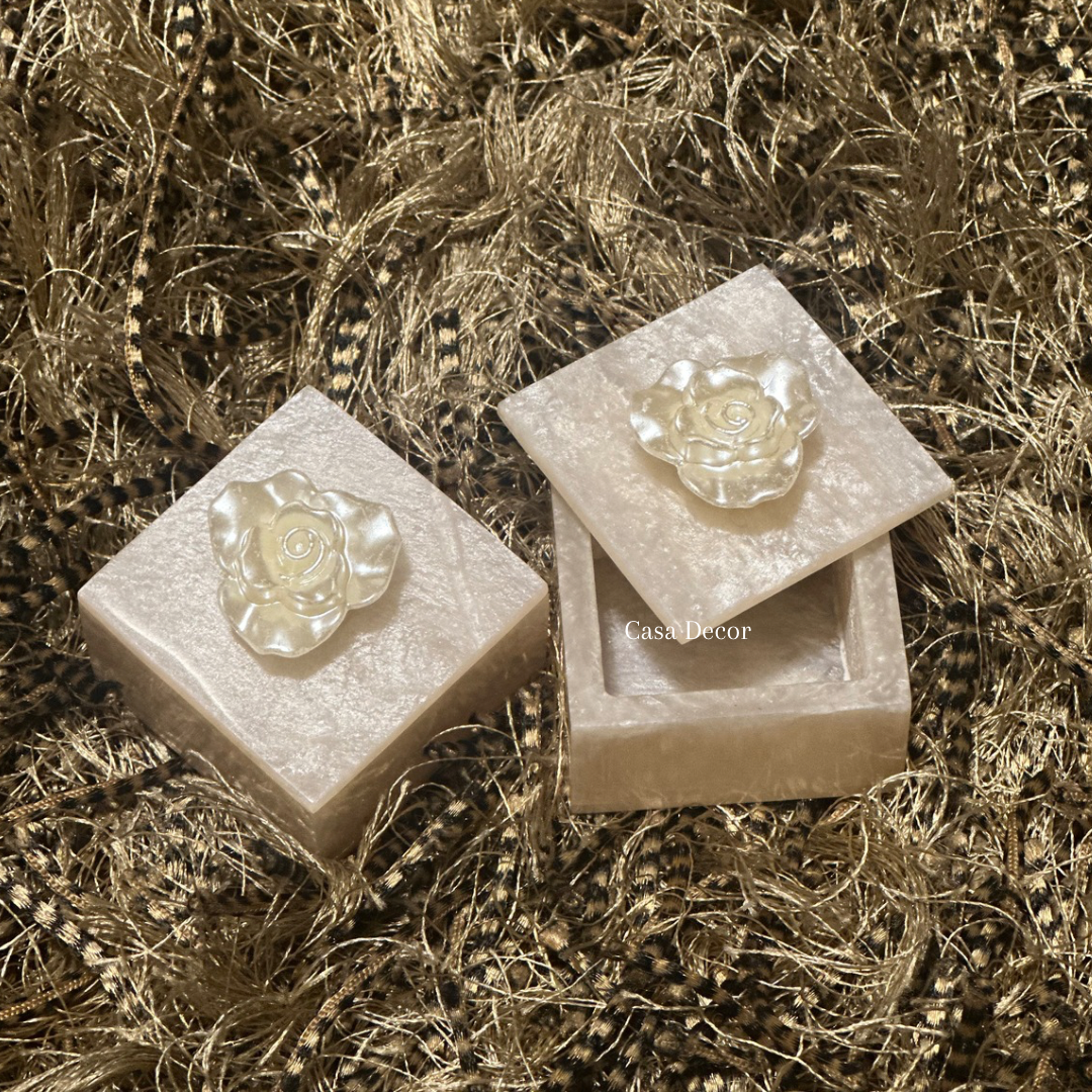 Resin Flower Coin Boxes