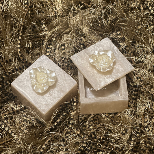Resin Flower Coin Boxes
