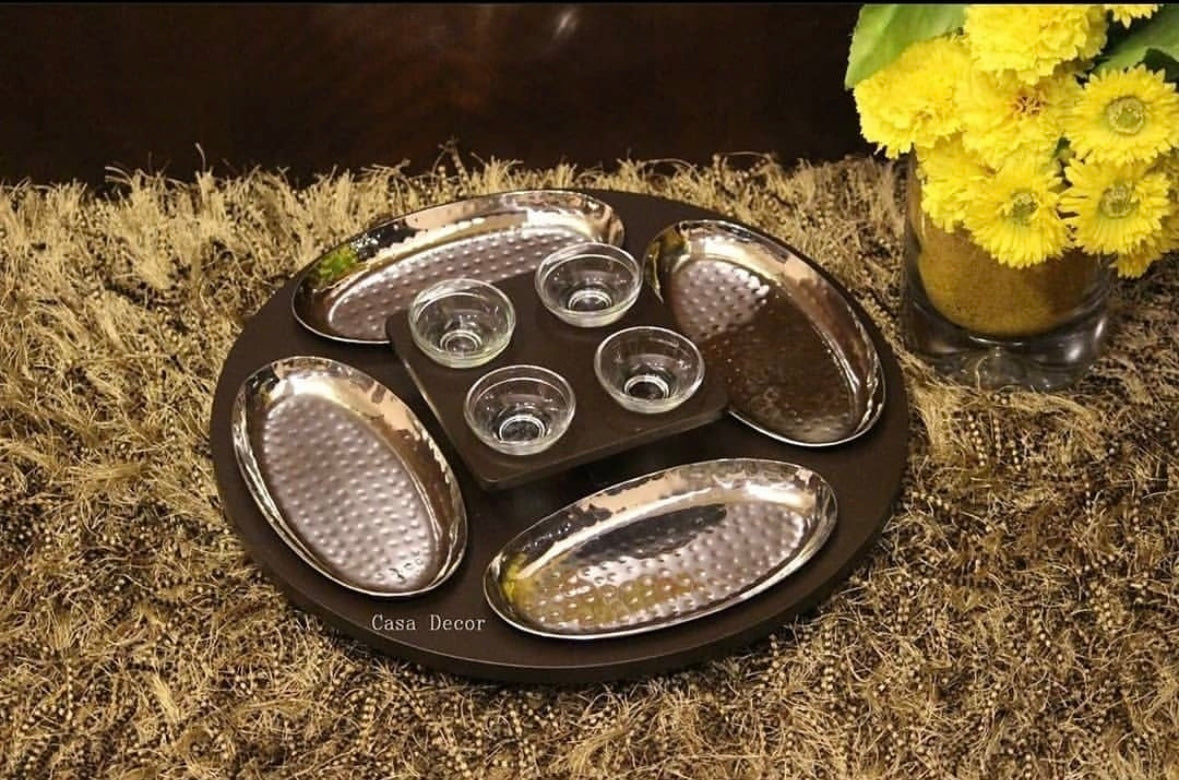 4-Plates Rotating Platter – Casa Decor Kolkata
