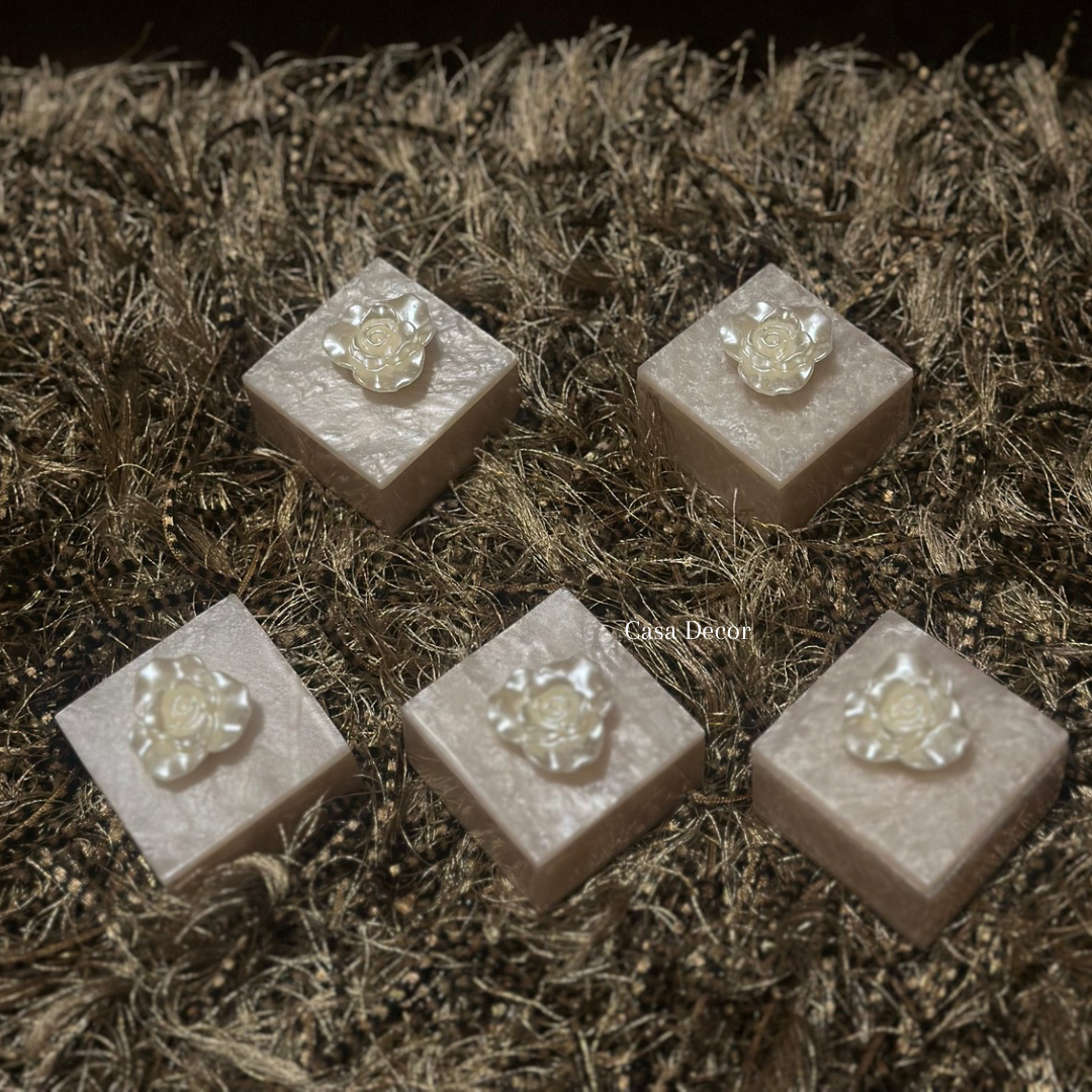 Resin Flower Coin Boxes