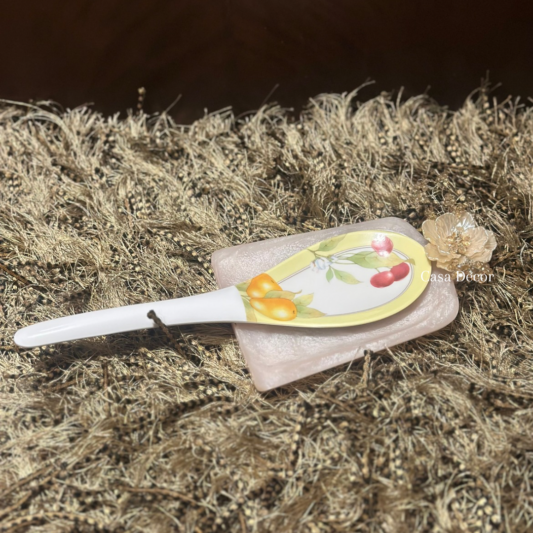 Flower Resin Spoon Rest Set of 6